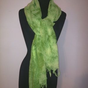 Green scarf